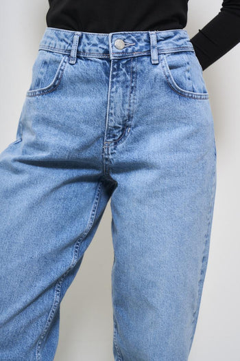 Jeans donna in denim chiaro - 6