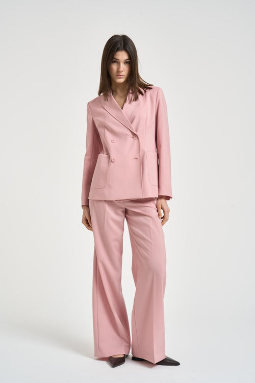 Blazer donna doppiopetto rosa