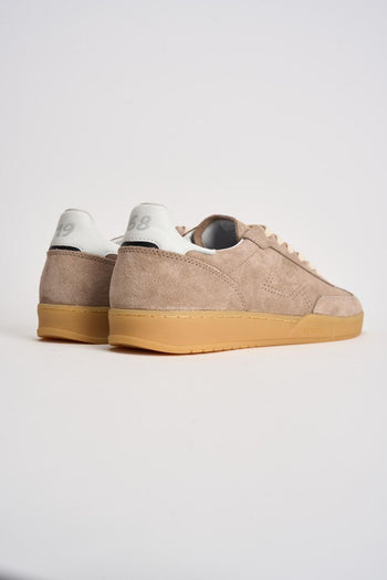 Sneakers donna in suede sabbia - 6