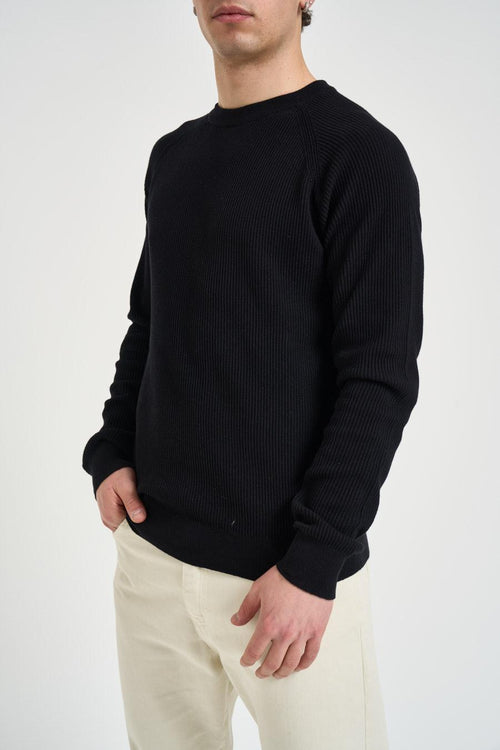 Maglia uomo girocollo nera - 2