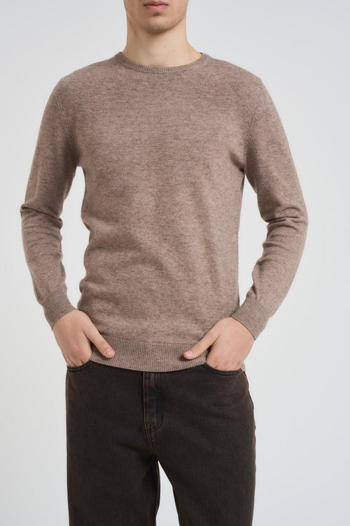 Maglia uomo girocollo tortora