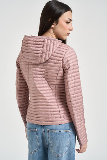 Piumino donna trapuntato malva - 5