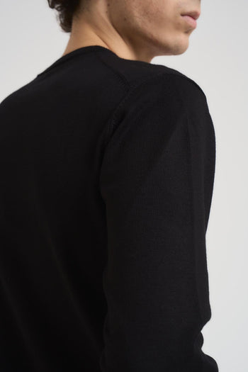 Maglia uomo basic girocollo nero - 6