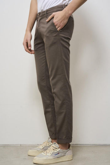 Pantalone uomo chino fango - 4