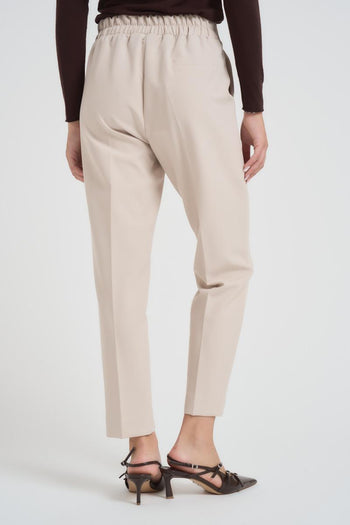 Pantalone donna regular panna - 4