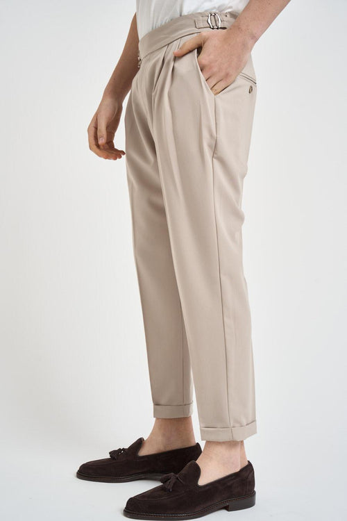 Pantalone uomo sartoriale beige - 2