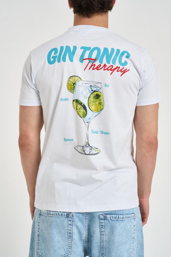 T-shirt uomo con ricamo bianca - 4