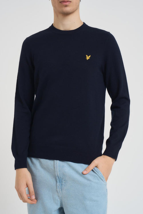 Maglia uomo girocollo blu