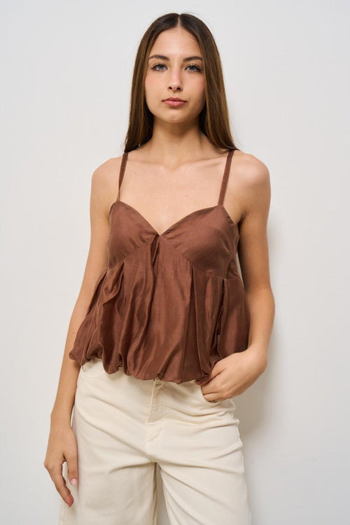 Top donna marrone - 1