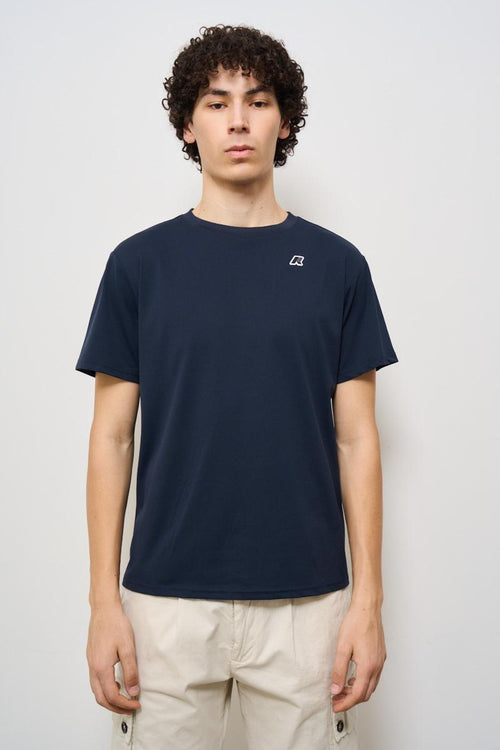 T-shirt uomo girocollo blu