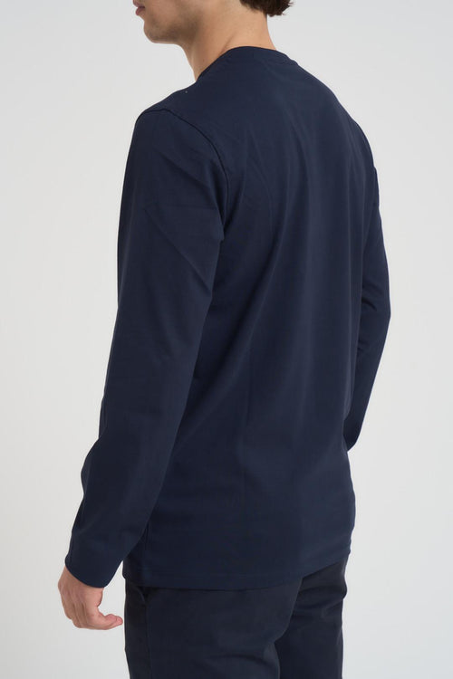 T-shirt uomo girocollo blu - 2