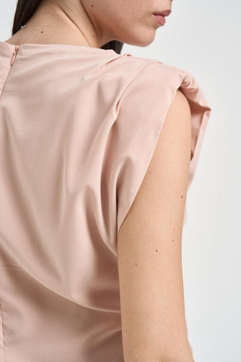Abito con blusa e pantalone rosa cipria - 5
