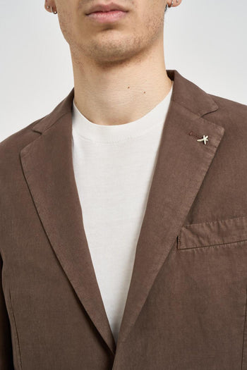 Giacca uomo in cotone marrone - 3
