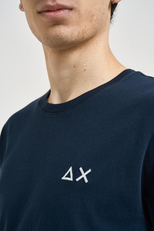 T-shirt uomo girocollo blu - 2