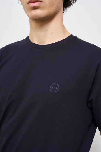 T-shirt uomo girocollo blu - 3