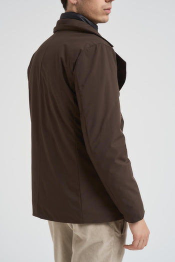 Giubbotto uomo doppiopetto marrone - 6