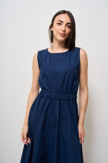 Abito donna lungo blu - 5