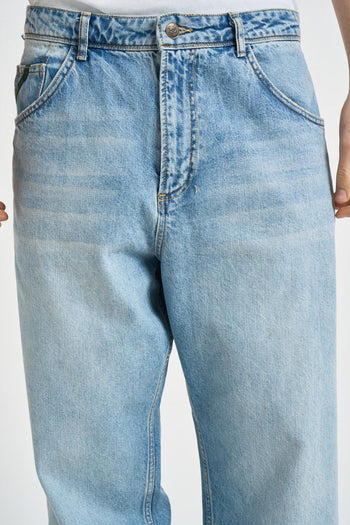 Jeans uomo wide fit in denim chiaro - 4