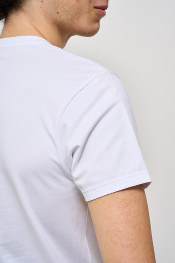 T-shirt uomo girocollo bianca - 5