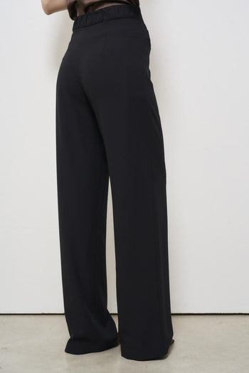 Pantalone donna nero a palazzo - 4