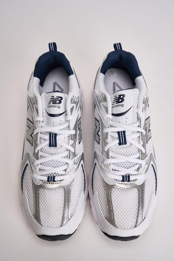 Sneakers uomo 530 bianca e blu - 6