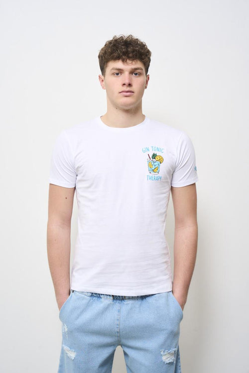 T-shirt uomo girocollo bianca