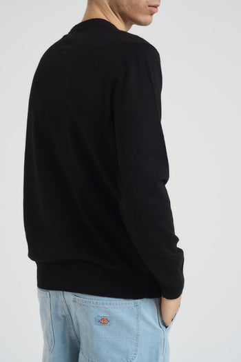 Maglia uomo girocollo nera - 3