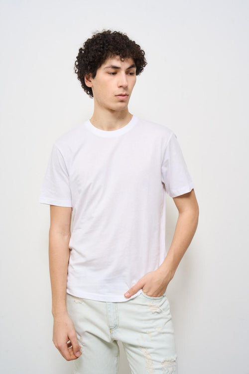 T-shirt uomo girocollo bianca
