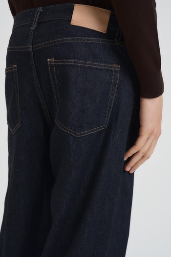 Jeans uomo wide fit denim scuro - 5