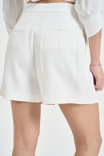 Short donna con catena bianco - 4