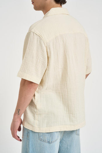 Camicia uomo con ricami panna - 3