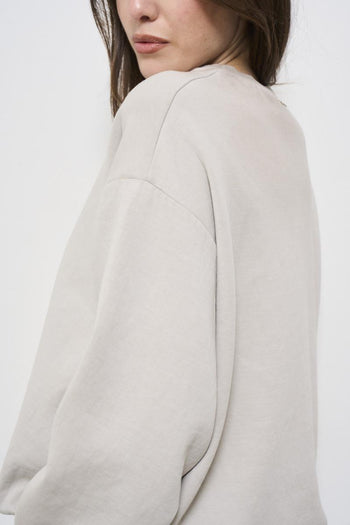 Women's dove grey sweatshirt - 5