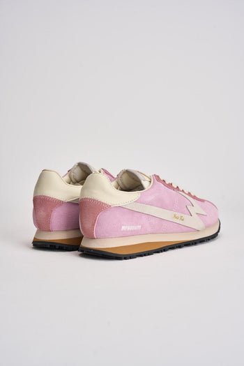 Sneakers donna rosa e bianca - 4
