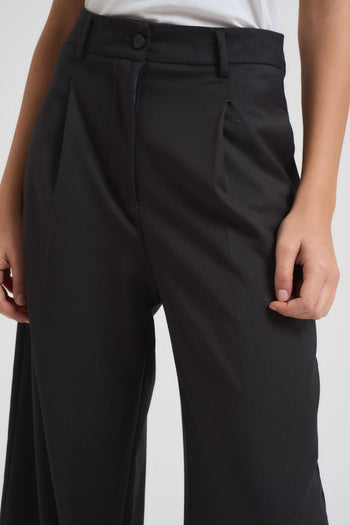 Pantalone donna a palazzo antracite - 4