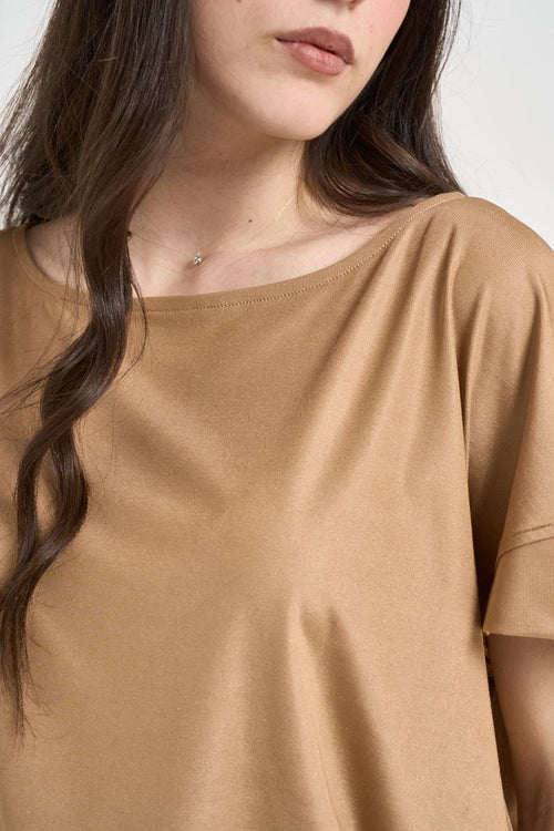 T-shirt donna cammello - 2