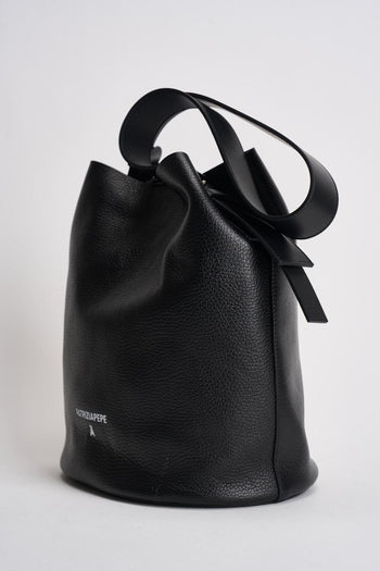 Secchiello donna in pelle nera - 3