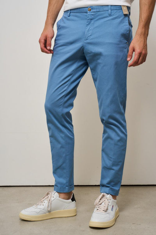 Pantalone uomo chino celeste - 2