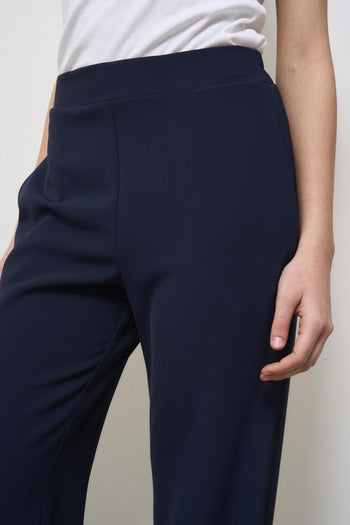 Pantalone donna a palazzo blu notte - 6