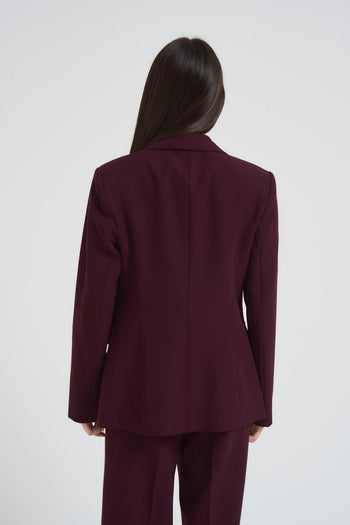 Giacca donna monopetto bordeaux - 3