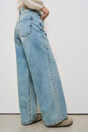 Jeans donna in denim medio gamba dritta - 5