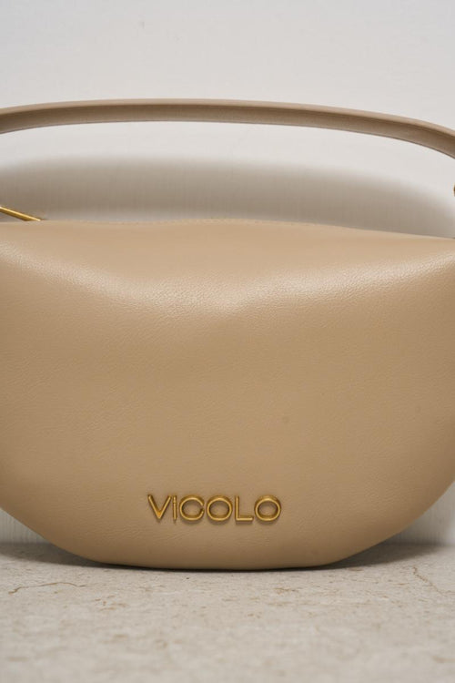 Borsa donna a spalla cammello - 2
