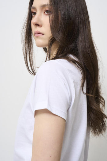T-shirt donna bianca scritta Portofino - 4