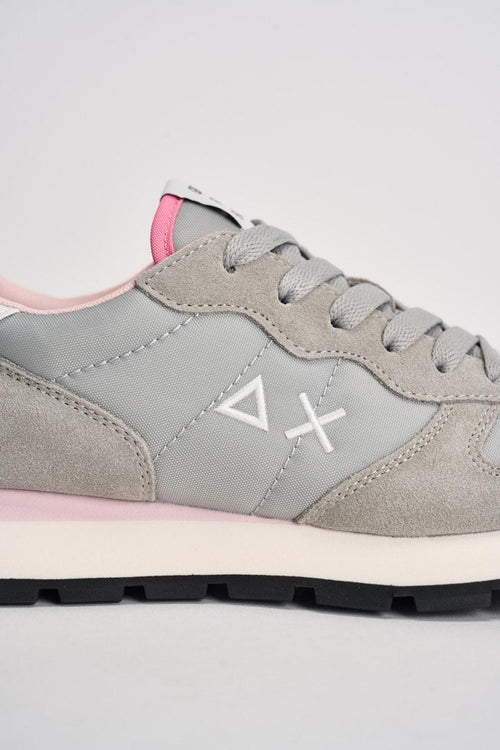 Sneakers donna in suede grigia - 2