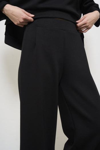 Women's black palazzo trousers - 5