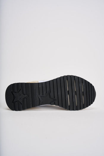 Sneakers donna suede bianco e beige - 9