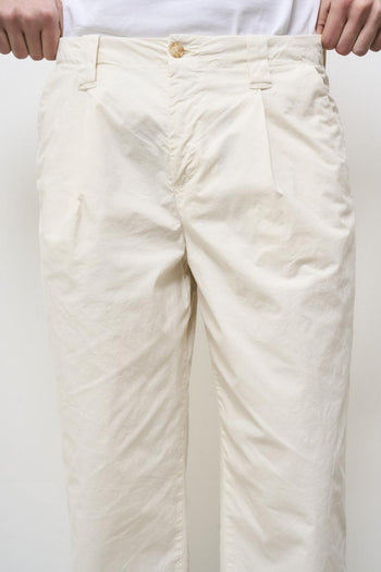 Men's trousers with pleats cream - 6