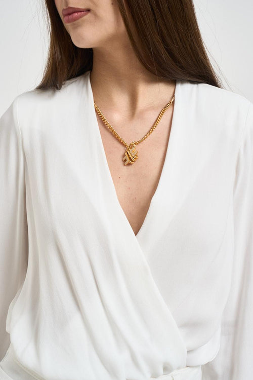 Camicia donna a body bianca - 2