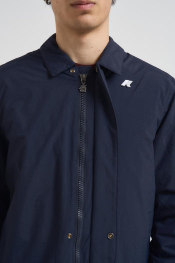 Trench uomo midi blu notte - 4