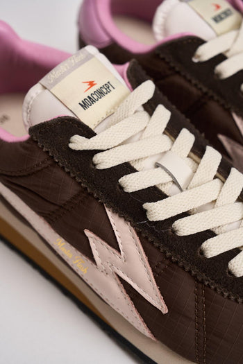 Sneakers donna marrone e rosa - 6