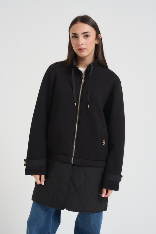 Giubbotto donna in Scuba nero